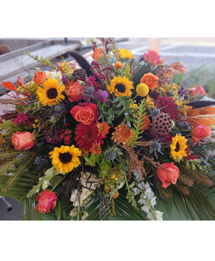 Fall SunRise  Casket Cover 