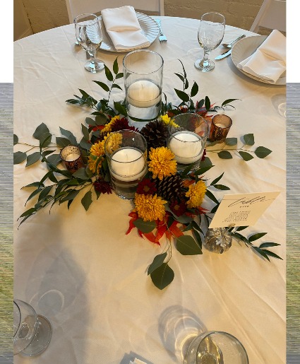 Fall tablescape Event centerpiece