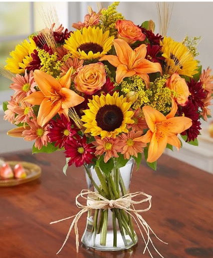 Fall Time Fun Clear gathering vase