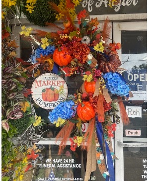 FALL VIBES DOOR WREATH SILK