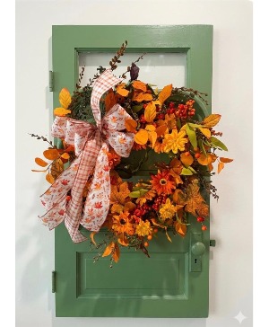 Fall Wreath  Silk Arrangement