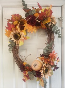 CUSTOM FALL WREATHE ARTIFICIAL