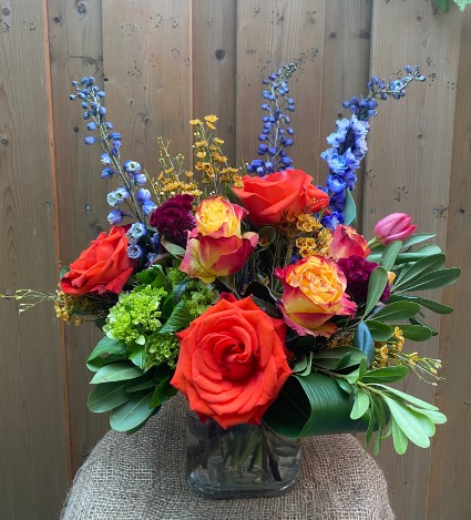 Falling for You  customer designers vase arrangement