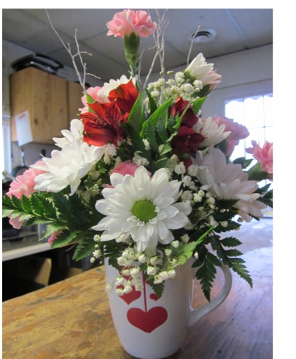 Falling For You Mug Mug Arrangement