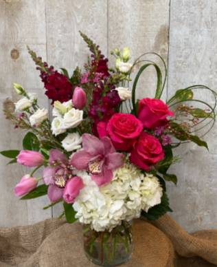 Falling In Love Vase Arrangement