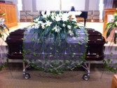 Falling Leaves Casket Spray Sympathy