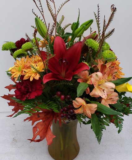 Falls Splendor vase arrangement