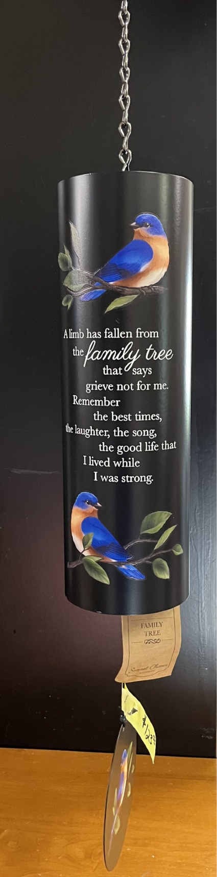 Family Tree Cylinder Windchime