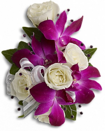 Fancy Orchids ad Roses Wristlet 