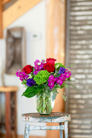 Fancy Vibrance Glass vase