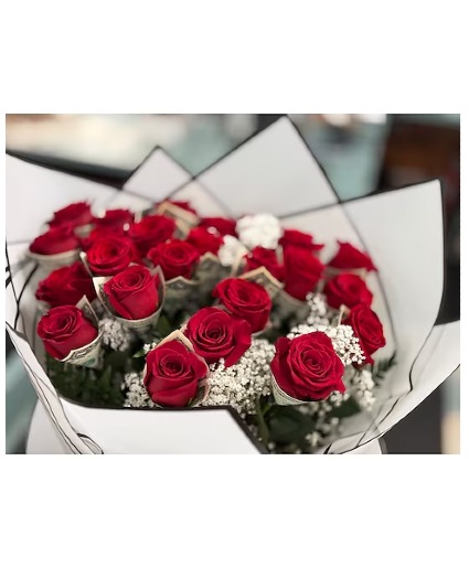 Fancy Wrap Money Bouquet assorted flowers