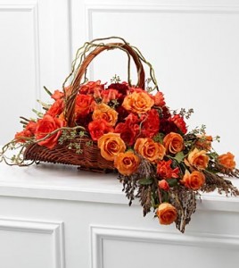 Fare Thee Well Arrangement Basket Mix Flowers
