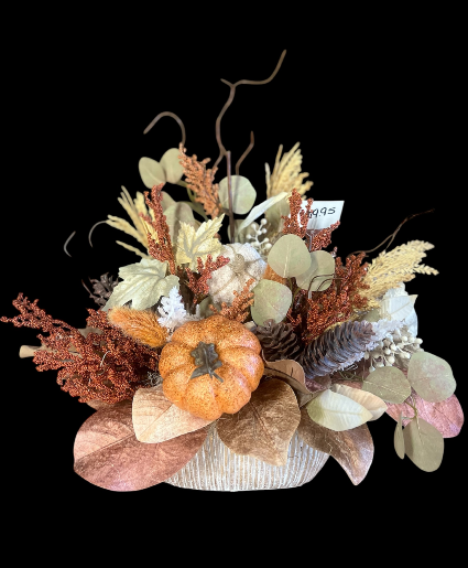 FAUX MIXED FALL LEAF ARRANGEMENT- DECOR  SILK ARRANGEMENT