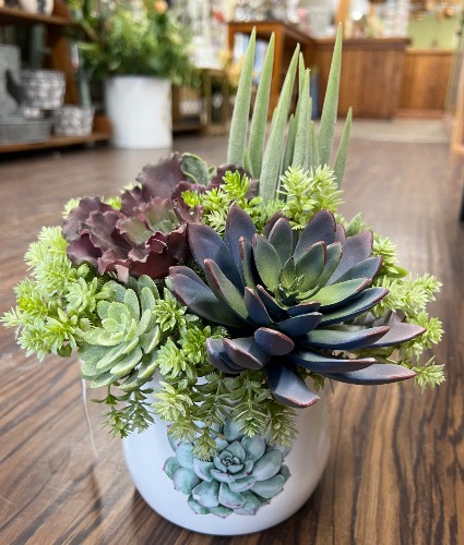 Faux Succulent Garden  