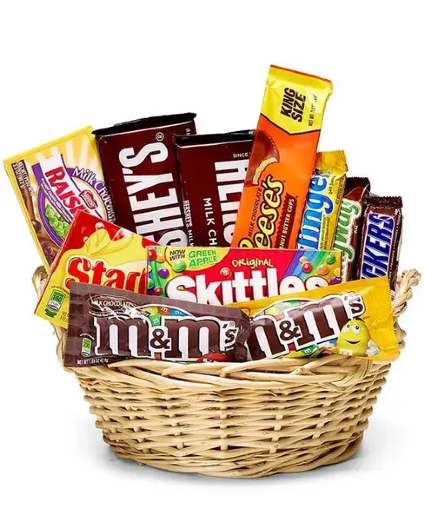 Favorite Candy Gift Basket  Gift Basket