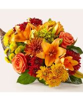 Feast of Color Cornucopia SKU:V5588D Arrangement