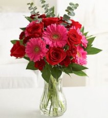 February Bouquet Cheerful Hot Pink Gerberas