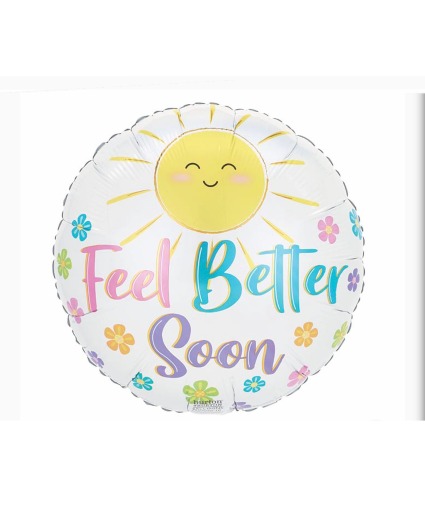 feel better soon mylar balloons