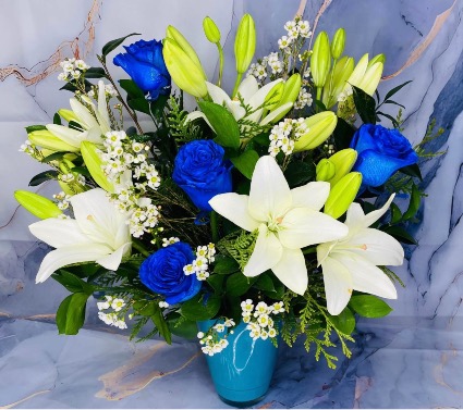 Thinking of You Specialty roses with lilies
