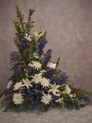 Feeling blue fresh cut arrangement