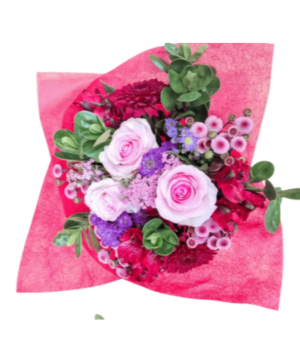 "Feelings" Mixed Bouquet Designer's Choice Wrapped Bouquet