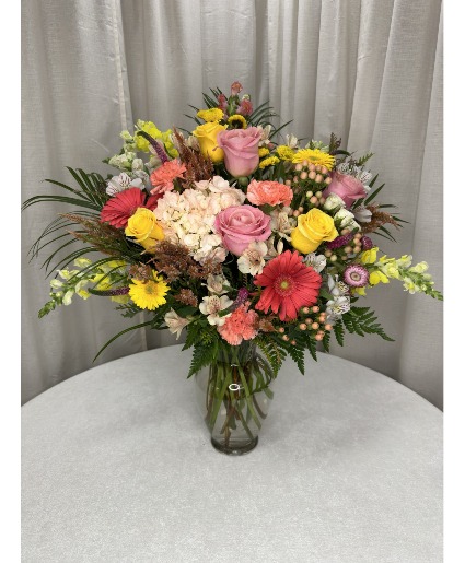 Feminine Florals Sympathy Vase 