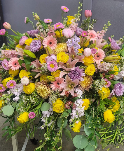 Femme Casket Arrangement Sympathy Casket Sprays