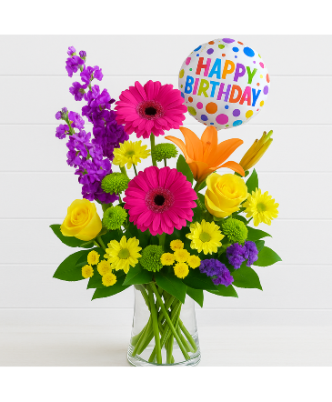 Festive Birthday Bloom  in Glen Burnie, MD | FORGET ME NOT FLOWERS AND GIFTS