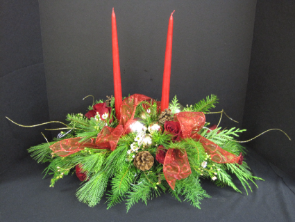 C100 - Festive Centerpiece Arrangement