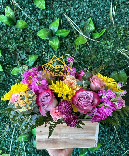 Festive Florist Choice Birthday Arrangement 