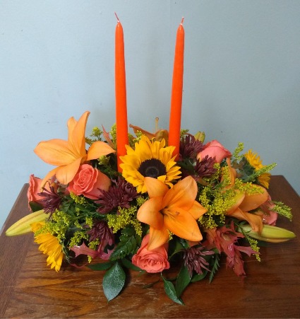 Festive Harvest  Fresh Centerpiece