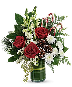 Festive Pines bouquet