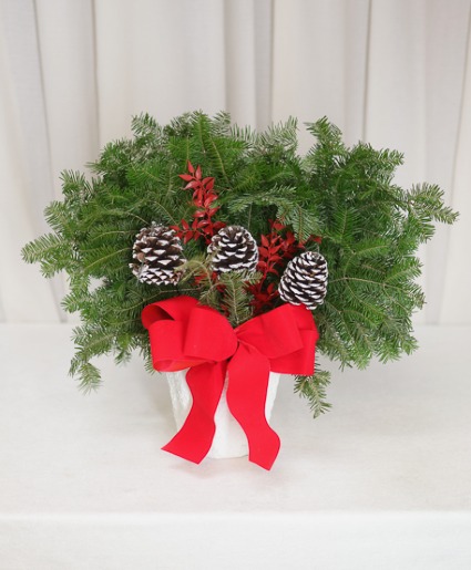 Festive Porch Pot Outdoor