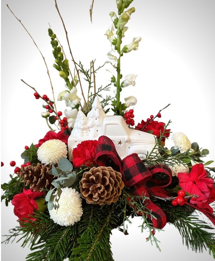 Festive Truck  Christmas Arrangement