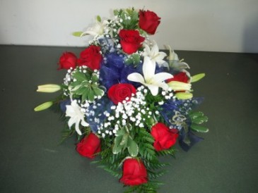 FG Patriot Foot spray Casket Spray