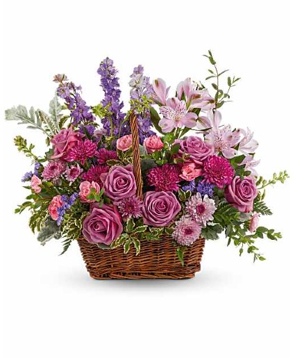 Field of Flowers Basket arrangement 