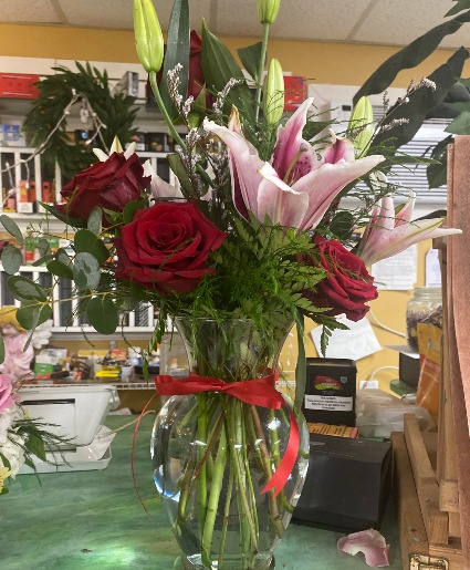 Field of Love Oriental Surbons and Red Roses