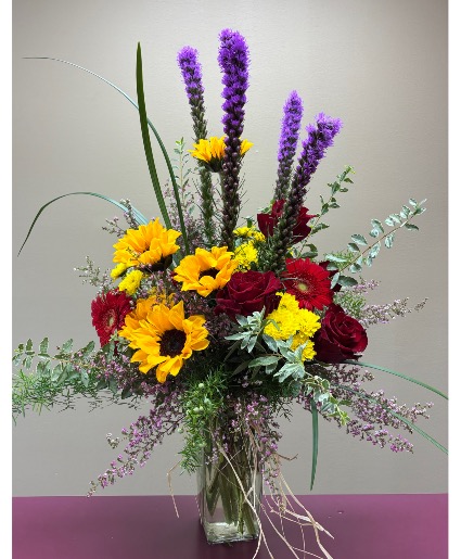Field of wildflowers  Vase