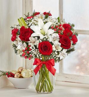 Fields of Europe Christmas vase