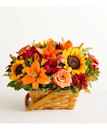 Fields of Europe Fall Basket  in Highlands, TX | Alma's Flowers