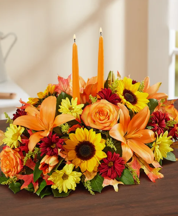 Fields of Fall Centerpiece  in Barre, VT | Emslie The Florist & Gifts