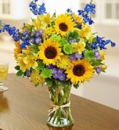California Fields Vased Arrangement