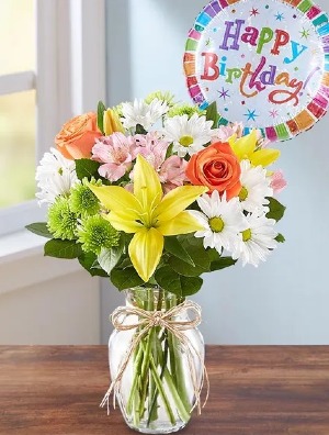 Fields Of Europe® Happy Birthday With Balloon Birthday