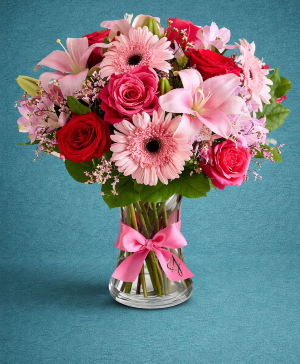 Fields of Europe Romance Bouquet assorted flowers