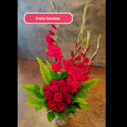 Fiery Farewell  Funeral Flowers