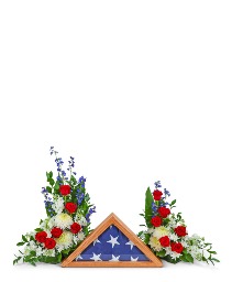 Final Salute Memorial Tribute Flower Arrangement