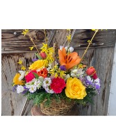 Finally Spring ! all around basket design