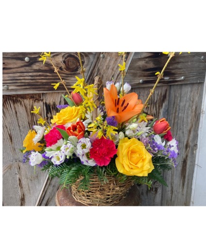 Finally Spring ! all around basket design