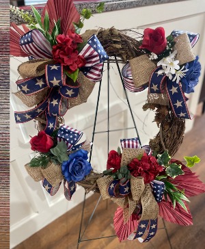 Firecracker Wreath Grapevine Wreath
