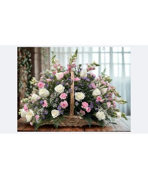 Fireside Basket Flower Arrangement